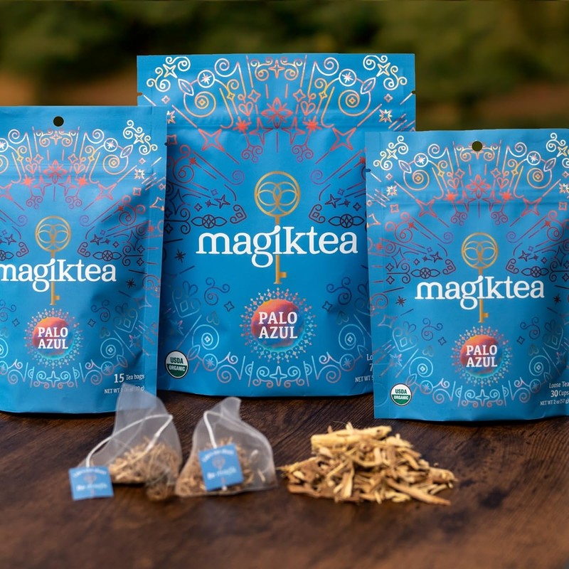 Magiktea, Palo Azul, 15 Plant-Based Tea Bags, USDA Organic, Kidneywood,