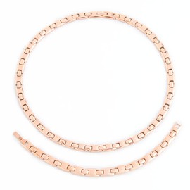 N+NITROLUBE Pure Titanium Anti-Static Bracelet Necklace, Men's, Women's, Magnetic, Bracelet and Magnetic, Necklace, Hematite, Health, Jewelry Set