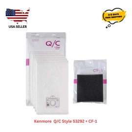 For Kenmore Vacuum Bags for Kenmore QC-53292 + CF-1