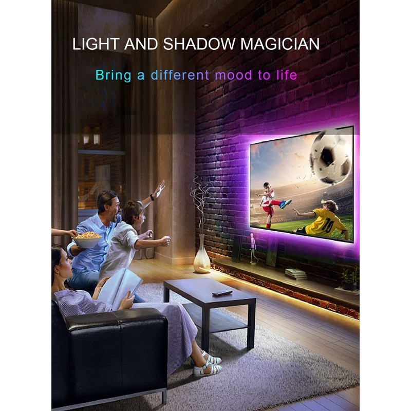 KANTUTOE TV Backlights, 13.1FT LED Lights for 32-65 Inch TV,