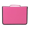 Durable PU Leather Fabric Pencil Case Zipper Pen Bag Art