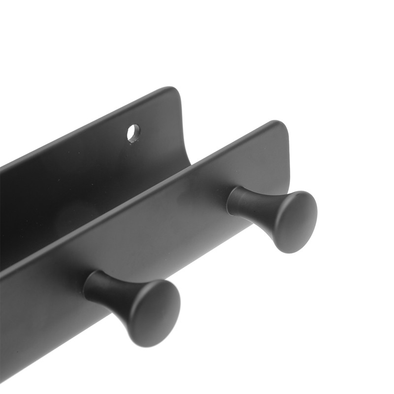 U shaped Household Bathroom Wall Mounted Hook Aluminum Towel Clothes