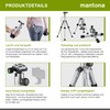 Mantona Kaleido 21185 Mini Photo/Table/Travel Tripod with Ball Head with