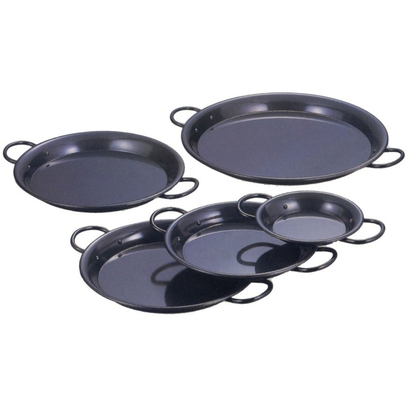 Iron Black Skin Paella Pot, 8.7 inches (22 cm)