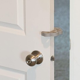 North States MyPet Safety Paws Door Paw-tector | Works on Swinging and Pocket Doors (1-Pack, Gray)