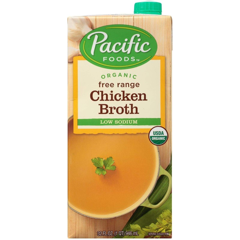 Pacific Broth, Chicken, Organic, Free Range, Low Sodium, 32 Oz.