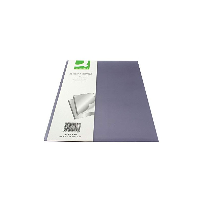Q-Connect Clear A4 Clear Covers (20 Pack) KF01946