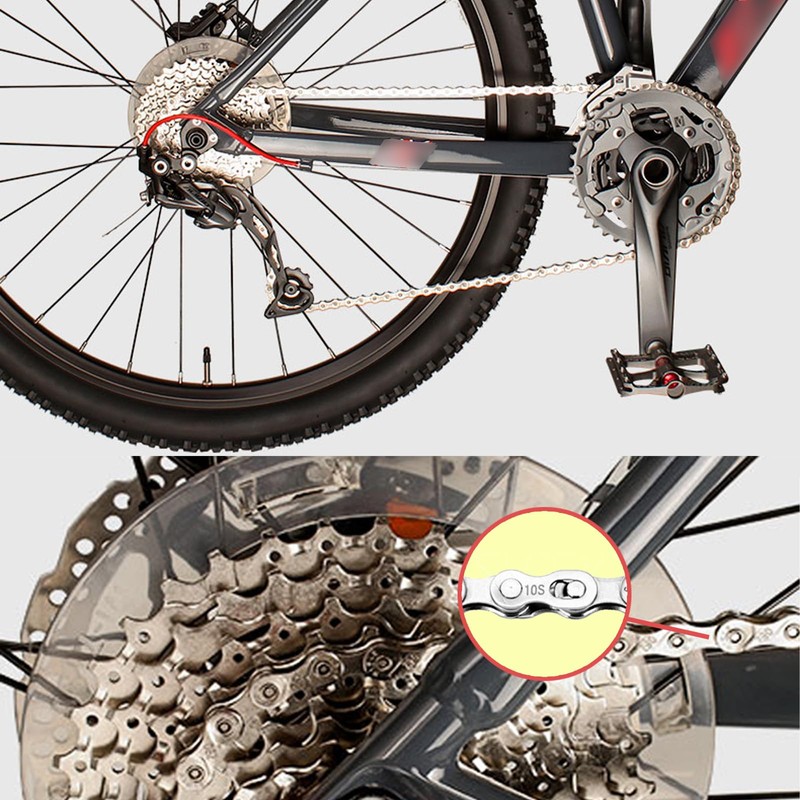 KASESSS 10Pairs Bike Chain Link, Reusable 10 Speed Chain, High
