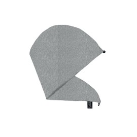 Elizabeth Roberts Hair Towel Wrap 100% Cotton T-Shirt Material Double Layered Heather Grey