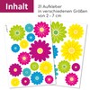 Flower Sticker Set in Various Designs (Gerbera Colourful)