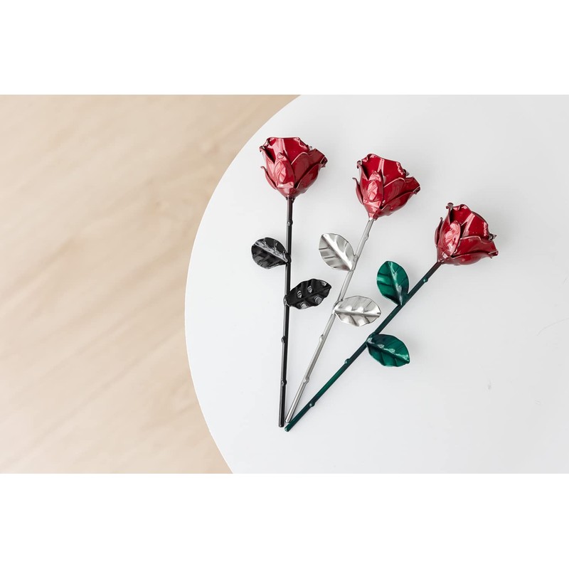 Forging Art Bcn® Eternal Wrought Iron Rose - Hand Forged