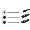 [WV-9211-1.5B] XLR Canon Female x 2 to 3.5mm Stereo Mini