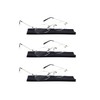 Viseng 3 Pairs Unisex Super Lightweight Rimless Quality Readers Ultra