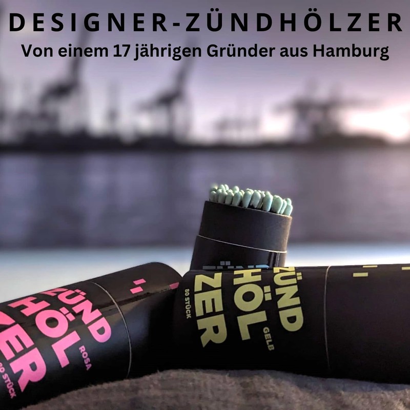 Flundertje Designer Matches, Extra Long/Large Coloured Matches/Matches, Premium Matches/Match Box