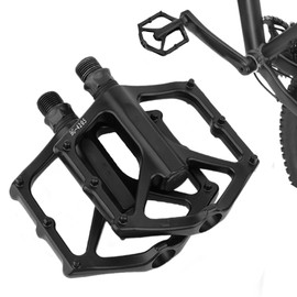 Mountain Bikes Pedals | 1 Pair Aluminum Alloy Rust-Resistant Bicycles Pedals,Easy Installation Cycling Supplies, Hollow Design Ergonomic Bicycles Accessories for Bikes, Scooters