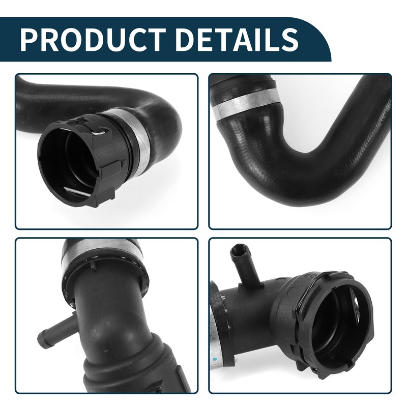 A ABSOPRO Radiator Hose for Volkswagen Touareg 3.0L 2011-2015 Rubber