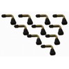 Bike Parts Center 9401 Air Valve, Curved Shape, 10pcs/set