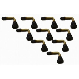 Bike Parts Center 9401 Air Valve, Curved Shape, 10pcs/set