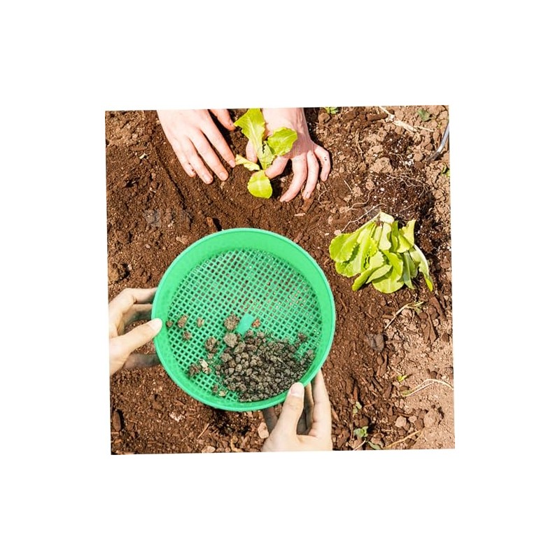 Tamiz Tierra Piezas Abono Jardín Redondo Bandeja Práctica Trabajos Grava