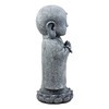 Ebros Japanese Namaste Praying Jizo Monk Standing On Lotus Flower