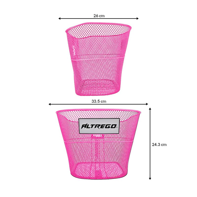 Piago Canasta Canastilla para Bicicleta de Acero Plastificado Varios Rodados