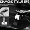 2+2Pack Record Player Needle Replacement for ATN3600L, Windspeed Turntable Stylus