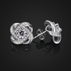 B.Catcher Earings for Woman Silver Earrings Studs Cubic Zirconia Gemini