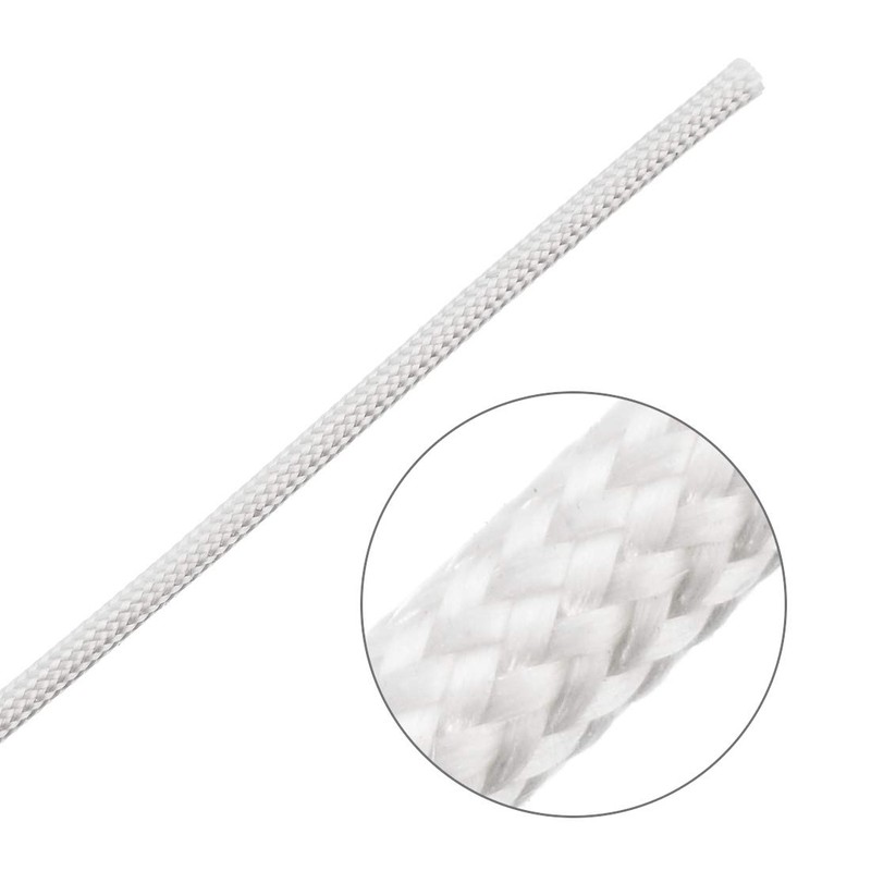 uxcell Insulation Braid Sleeve, 16.4Ft-1mm High Temp Silicone Fiberglass Sleeve
