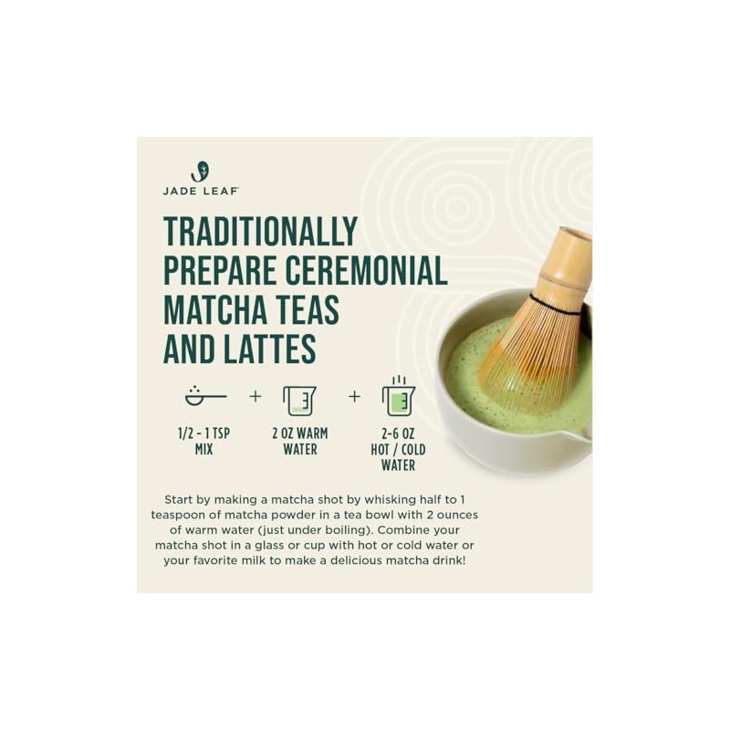 Jade Leaf Organic Ceremonial Grade Matcha Powder - On The
