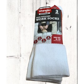 Wrangler Workwear All season Steel Toe Work Socks 3 Pairs NEW