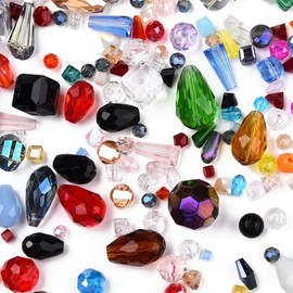 Handicraft Emporium | Glass Beads | Mixed Shapes | Mixed Colour | Approx 350g