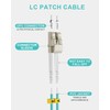 VANDESAIL LC to LC Fiber Patch Cable, OFNP 10G OM3