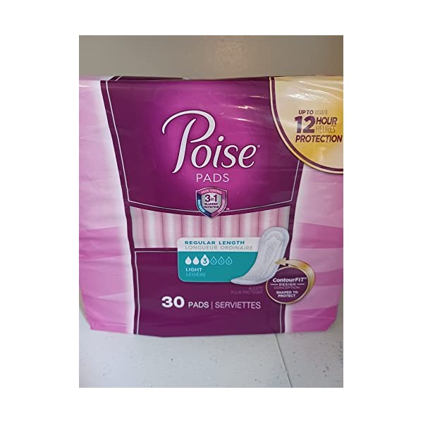 Poise Ultra Thins, Light Absorbency Pads-30ct