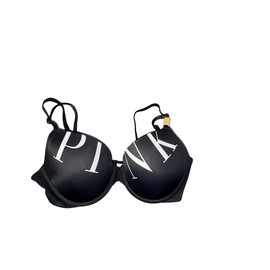 Victoria's Secret Pink Wear Everywhere Smooth Push Up Bra Color Black New (US, Cup Band, 36, D, Smooth Black)