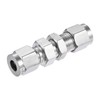 sourcing map Compression Tube Fitting 1/4" Tube OD x 1/4"