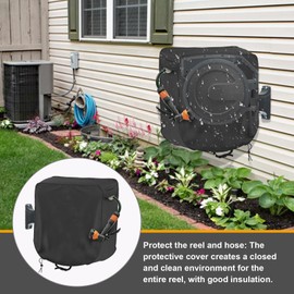 Retractable Hose Reel,Retractable Anti-Fading for Water Hose | Waterproof 450D Oxford Outdoor Hose, Hose Covers for Winter, Giraffe Hose Reel, for Water Hose Buniq