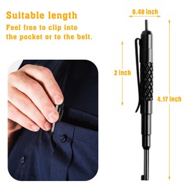 JOTOVO Aluminum Handcuffs Key, Universal Round Pocket Cuff Key with Clip for All Standard Series Hand Cuffs Fits for Police and Fire Agencies - 2PACK