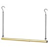 BaiNong Adjustable Closet Hanging Rod 17-30" Gold Closet Rod Extender