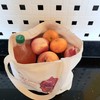 Tote Canvas Daily Shopping Bag for Groceries. Eco-friendly Reusable Natural