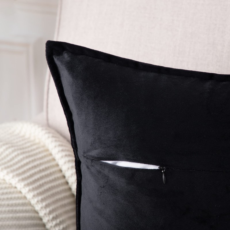 MADIZZ Set of 2 Super Soft Velvet Decorative Throw Pillow