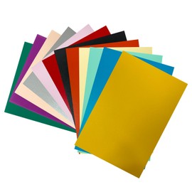 INCAUCA 12 Colors Shrink Plastic Sheet, Frosted Shrinking Paper, Shrink Film Sheets, Heat Shrink Sheets for Crafting Keychain Art Crafts Ornaments Jewelry Making, 11.4x7.9 in (A)