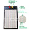 Tektrum Externally Powered Solderless 1660 Tie-Points Experiment Plug-in Breadboard with