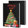 Utron 2PCS Hardcover Blank Book, 6 x 8in Autograph Book,
