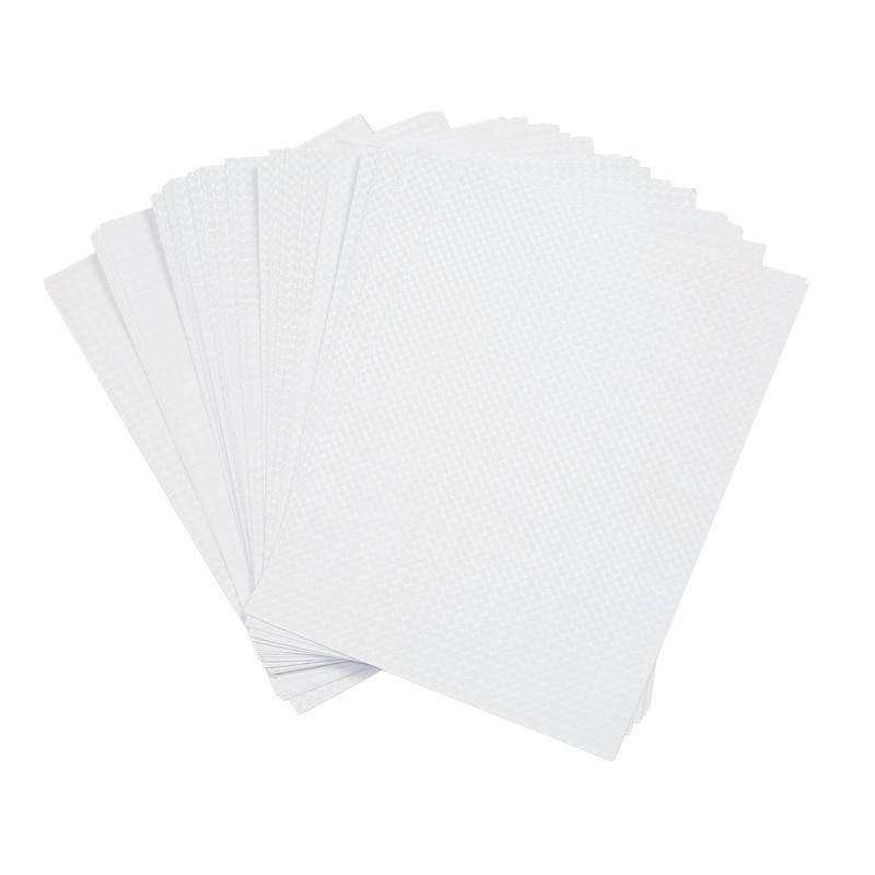 50 Sheets A4 Holographic Cold Laminate Sheet Cuttable Waterproof DIY
