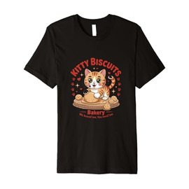 Kitty Biscuits Bakery Freshly Pawed Cuteness Design Premium T-Shirt