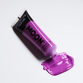 Moon Glow - Neon UV Hair Gel - 20 ml Intensive Purple - Hair Dye Hair Colour - Make yourself glowing spikes!