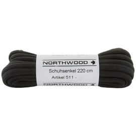 Round Shoelaces, 220 cm, Diameter 5 mm, Black