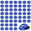 HESUSUSI Eyelets Set Blue for Tarpaulins 50 Pieces 28 x