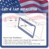 1Pack Bigfoot & American Flag License Plate Frame