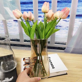 Hey_you Klarglas Vase, Kristall dekorative Vase Blumenblume Pflanzenbehälter für Home Office Dekor, Geschenk für Hochzeit Einweihungsparty feiern